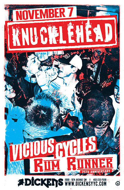 Knucklehead with Vicious Cycles Rum Runner official event artwork